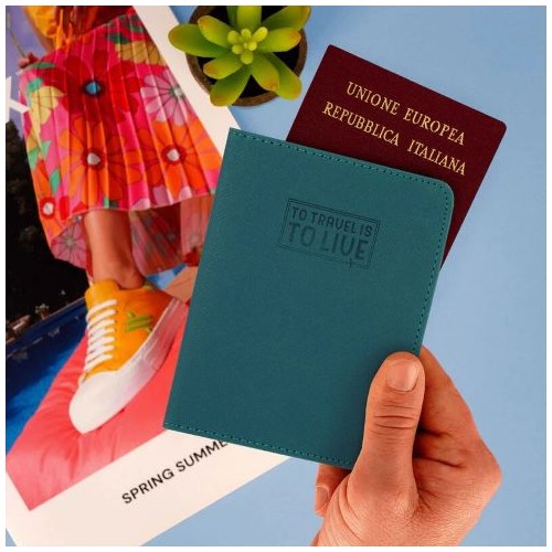 Porta Passaporto Legami Color Petrolio