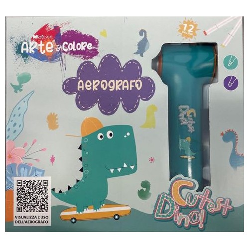 Aerografo con Stampa Dinosauro