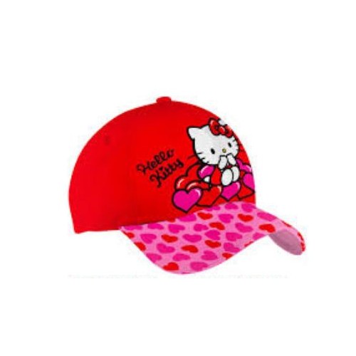 Cappello Hello Kitty rosso con visiera