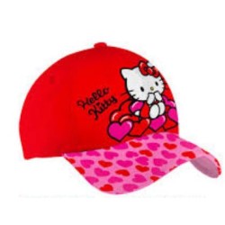 Cappello Hello Kitty rosso con visiera