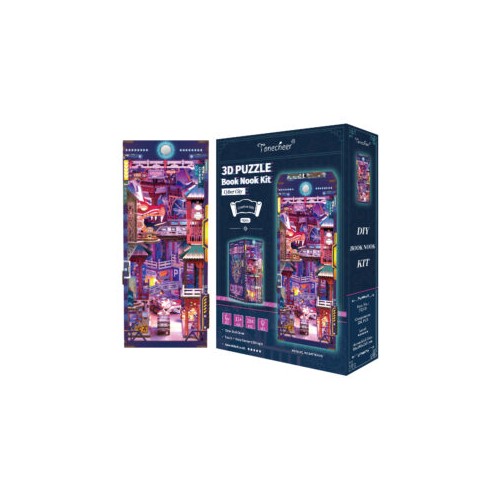 Cyber City 3D Puzzle book nook 284 pezzi