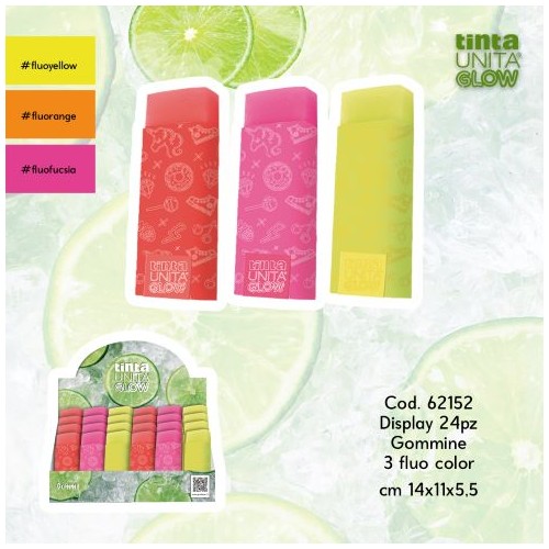 Gomma Fluo Tinta Unita Glow Spring