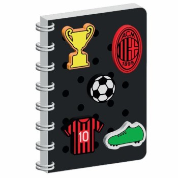 NOTEBOOK SILICONE CON PATCH MILAN