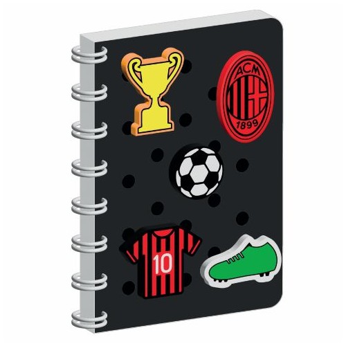 NOTEBOOK SILICONE CON PATCH MILAN