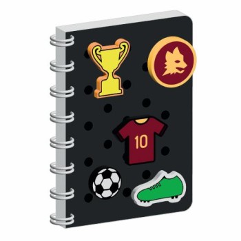 NOTEBOOK SILICONE CON PATCH ROMA