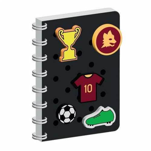 NOTEBOOK SILICONE CON PATCH ROMA