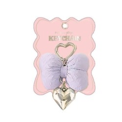 PORTACHIAVI BOW AND GOLD HEART CHARMS TRI-COASTAL P&P MODERN RE