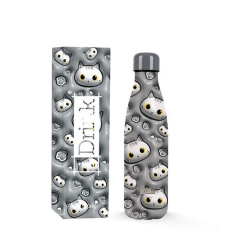 Borraccia Termica I-Total 500 ml Gatto Bianco 3D