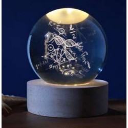 Lampada Led da Tavolo Grande a Sfera - Matematica