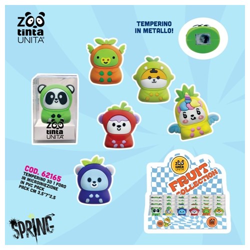 Temperino sagomato 3D 1 foro Fruit Collection...