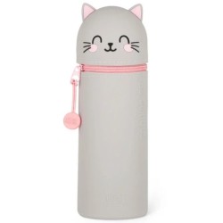 Astuccio 2 in 1 in morbido silicone Kawaii Gatto Legami
