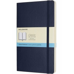 Taccuino Moleskine Formato Large Copertina Morbida Blu Zaffiro Interno Puntinato