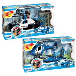 Playset Pronto Intervento Polizia Squadra Anticrimine modelli assortiti