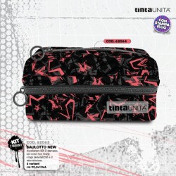 Astuccio Baulotto 3 Zip Star arancione Tinta Unita Fantasy