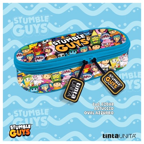 Astuccio Oval Stumble Guys Azzurro