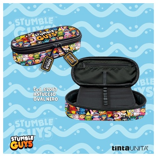 Astuccio Oval Stumble Guys Nero