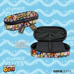 Astuccio Oval Stumble Guys Nero