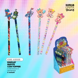 Matita con topper Tinta Unita Young Station modelli assortiti
