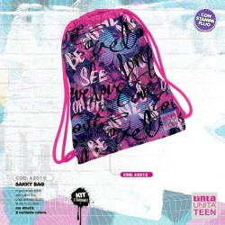Sacca sakky bag Oh oh Tinta Unita Teen fantastia fucsia
