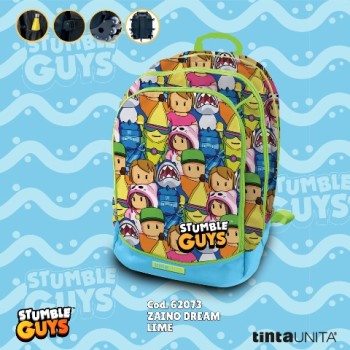 Zaino scuola Stumble Guys Dream Cross Lime