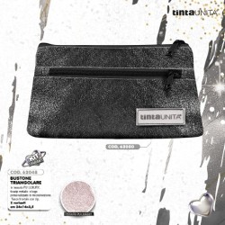 Bustone Triangolare Glitter Glam Nero Tinta Unita Glamour