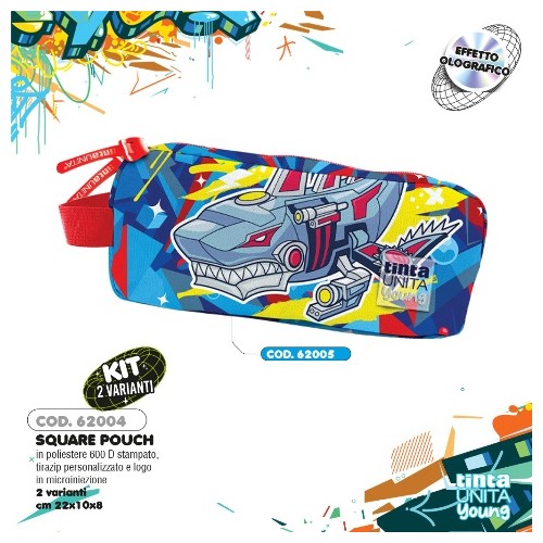 Astuccio Bustone Square Shark Tinta Unita Young
