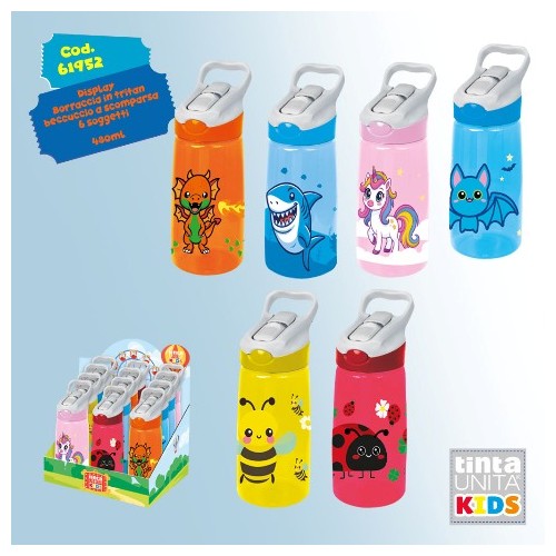 Borraccia in Tritan 480 ml Tinta Unita Kids