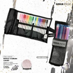 Rotolo 18 Brush Pen Glam Nero Tinta Unita