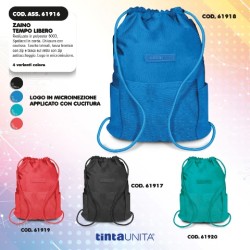 Sacca Blu Tinta Unita