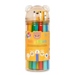 Set 24 Matite Colorate con Temperino