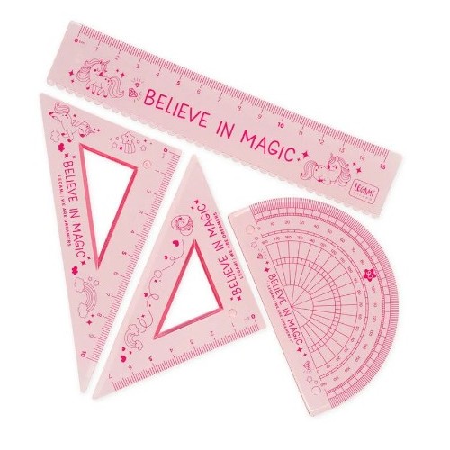 Set Geometria 4 Pezzi UNICORNO