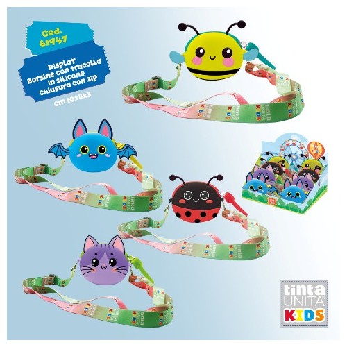 Tracolla in silicone Tinta Unita Kids