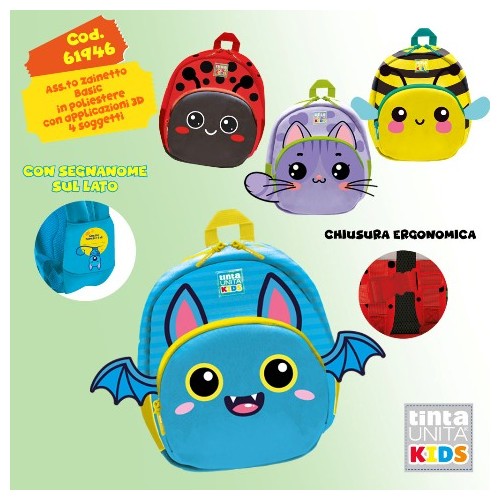 Zainetto Basic per Asilo Tinta Unita Kids