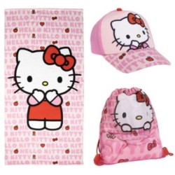Set Mare con Sacca, Cappello e Telo Hello Kitty