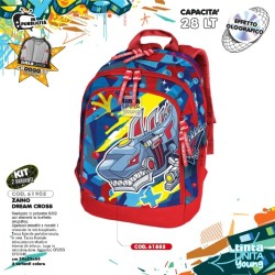 Zaino Dream Cross Shark Squalo Tinta Unita Young