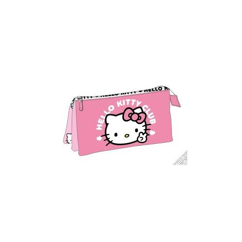 Astuccio bustina Hello Kitty triplo scomparto