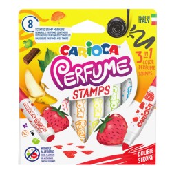 Pennarelli Stamps profumati doppia punta confezione da 8 pezzi Carioca Perfume