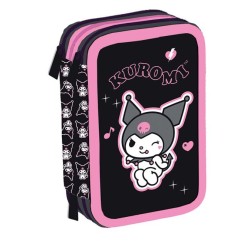 Astuccio 3 zip Kuromi