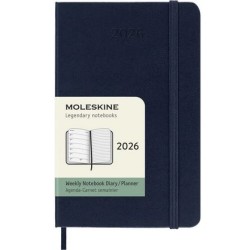 Agenda Classic 2026 Large Settimanale, copertina rigida, 12 mesi, Nero, 13x21cm, Moleskine
