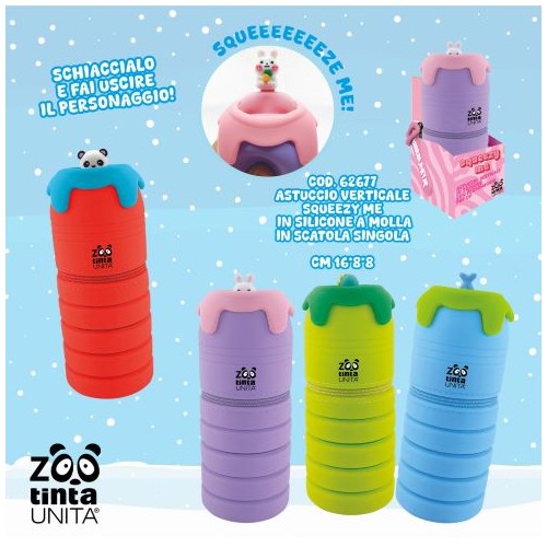 Astuccio in silicone Squeeze me Tinta Unita Zoo