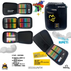 Astuccio Maxi Big Tinta Unita Fraffrog in Pu