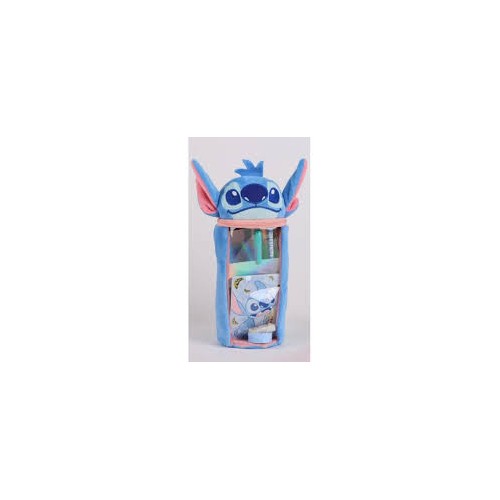 Astuccio Stitch in peluche con accessori