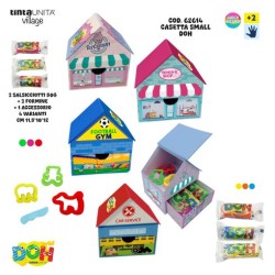 Casetta piccola pasta modellabile Doh con salsicciotti e accessori
