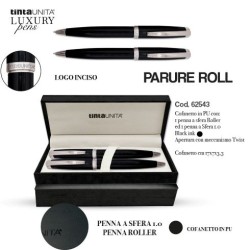 Cofanetto penna Roller + penna a Sfera Tinta Unita Parure Luxury