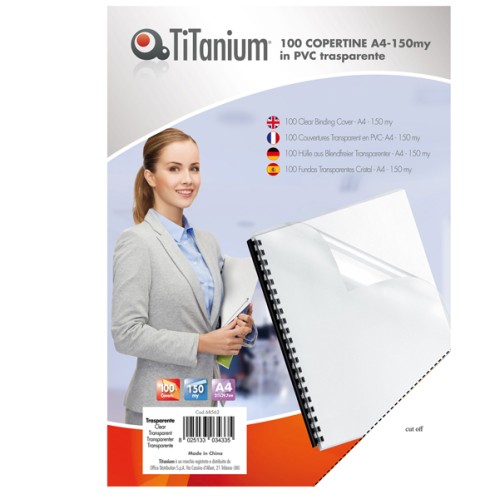 Copertine A4 Pvc Trasparente - cf. 100pz