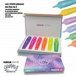 Evidenziatori Glimmer Fluo Palette Set da 6 pezzi
