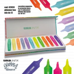 Evidenziatori Glitterati Glimmer Palette da 12 pezzi