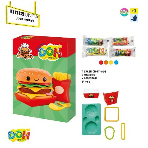 Pasta modellabile Tinta Unita Doh Burger...