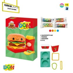 Pasta modellabile Tinta Unita Doh Burger Hamburger Food Market