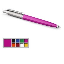 Penna a sfera Parker Jotter Plastic Originals inchiostro Blu fusto Magenta
